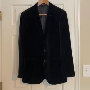 Men’s J Crew black velvet blazer
